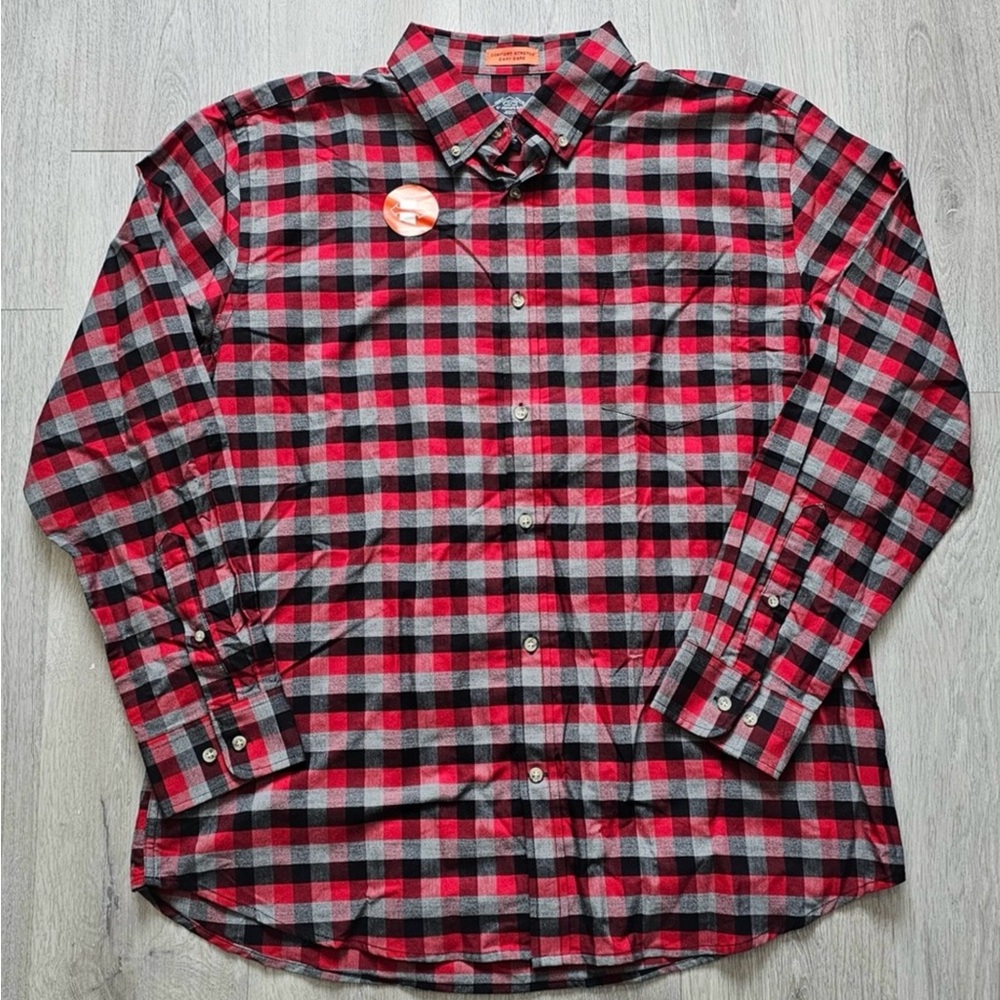 St. John’s Bay Men’s Casual Long Sleeve Shirt Sz XL